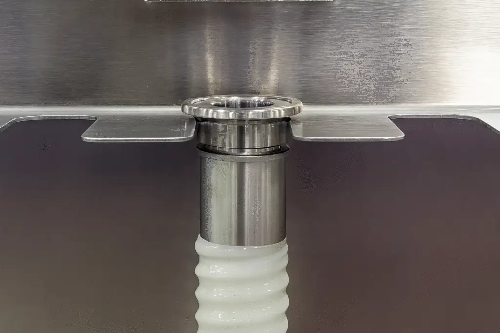 sanitary hose hanger upclose